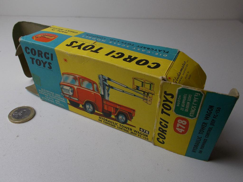 Miniature Corgi GB N°478 Jeep FE 150 Hydraulic Toner Wagon - 1/43 - Neuf En Boîte