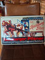 Emaille bier bord radeberger, Ophalen of Verzenden