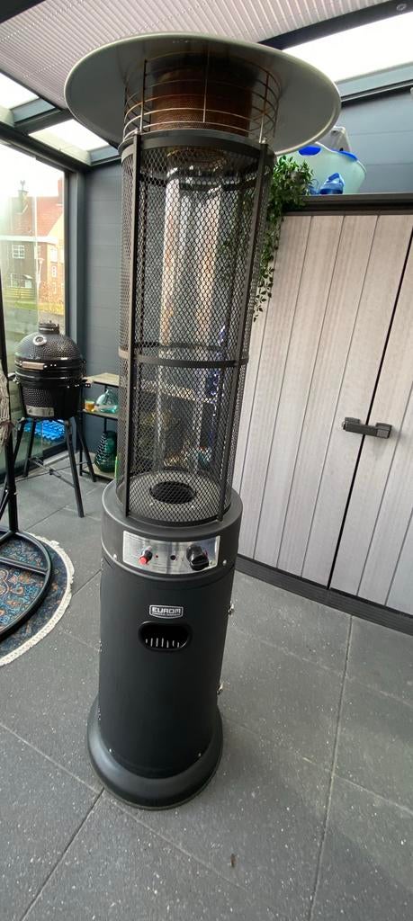 Eurom Flameheater rond 11000 - Terrasverwarmer Gas, Tuin en Terras, Terrasverwarmers, Ophalen, Gebruikt, Gas, Vloer