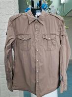 Vintage Tommy Hilfiger Eagle Shirt M, Ophalen of Verzenden, Beige