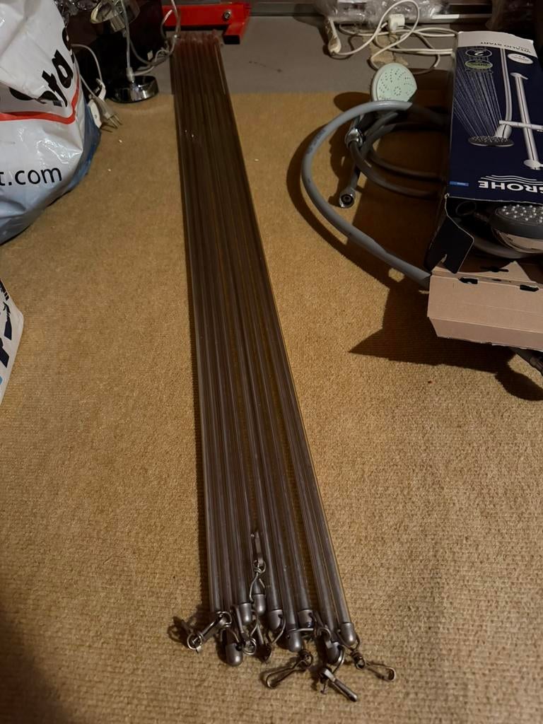 Gordijnen trekstangen, Ophalen of Verzenden, Zo goed als nieuw, 200 cm of meer