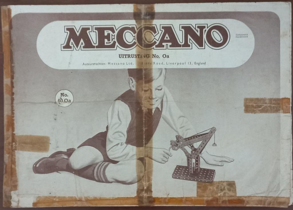 Nostalgische Meccano voorbeeldboekjes - Uitrusting No. 0a, Hobby en Vrije tijd, Modelbouw | Auto's en Voertuigen, Ophalen of Verzenden