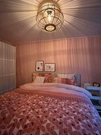 Pullman boxspring met Silverline matrassen 180x200cm, Ophalen, Beige, Tweepersoons, Zo goed als nieuw