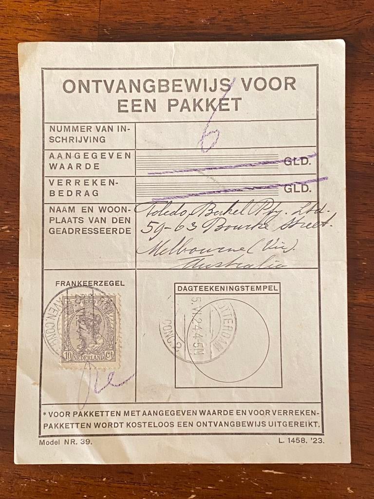 Uniek stuk voor Van Berkel verzameling, Ophalen of Verzenden, Gebruikt