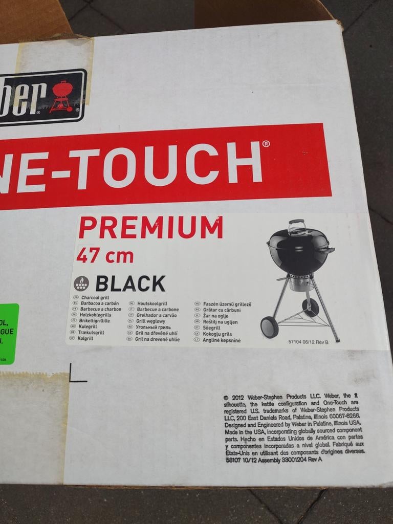 Weber BBQ losse ketel 47 cm, Tuin en Terras, Ophalen of Verzenden, Nieuw, Weber barbecue, Met accessoires