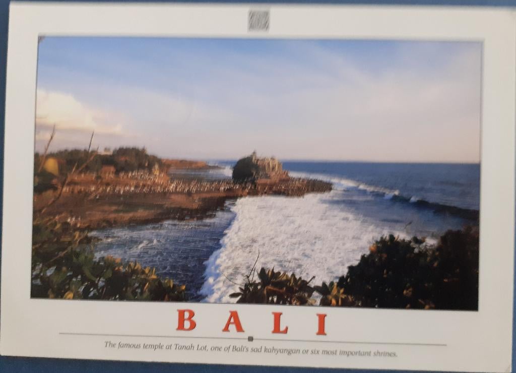 Ansichtkaart Indonesie Bali, Verzamelen, Ophalen of Verzenden, 1980 tot heden, Gelopen, Buiten Europa