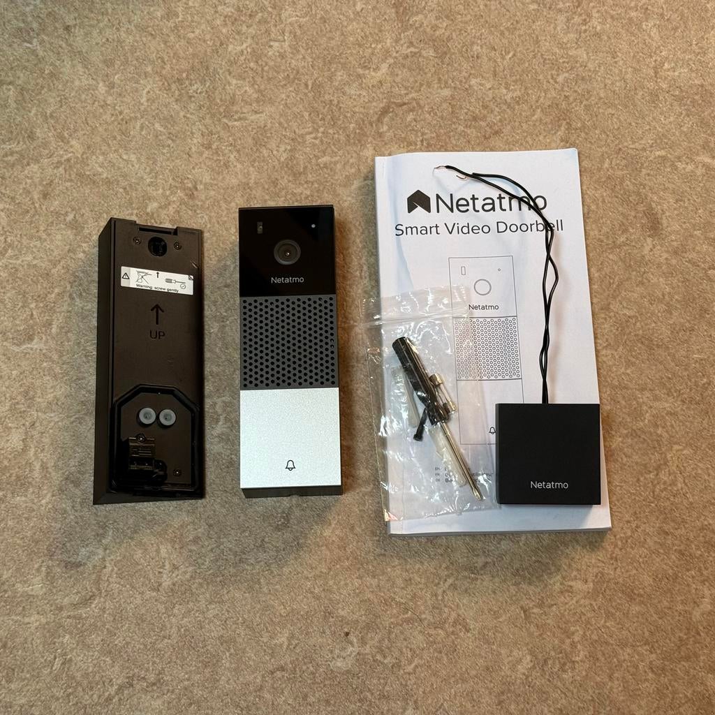 Netatmo Slimme Deurbel, Ophalen of Verzenden, Bewegingsdetectiesensor, Zo goed als nieuw, Bedraad