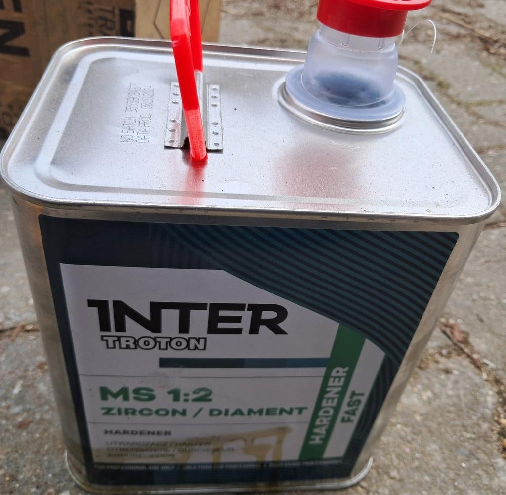 Inter Troton MS 1:2 Zircon/Diamant Verharder Fast 2.5L, Overige kleuren, Nieuw, Ophalen of Verzenden, Lak