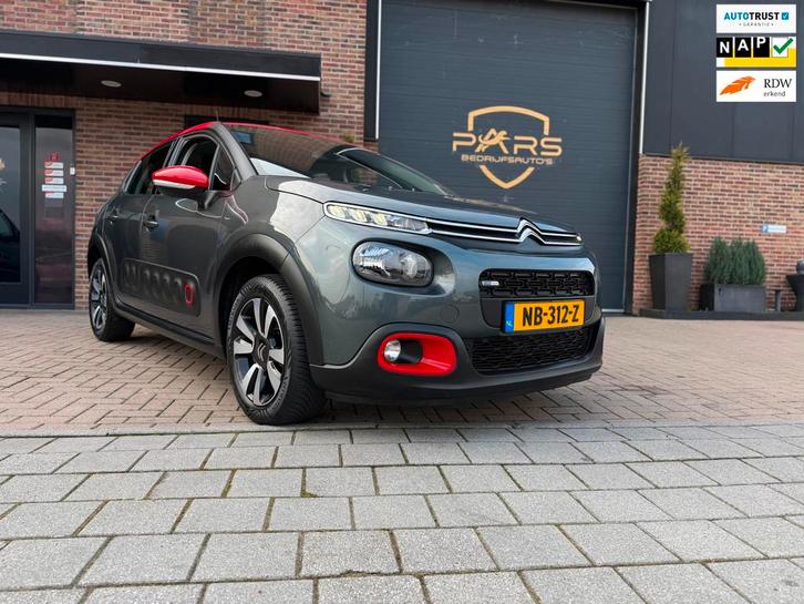 Citroen C3 1.2 PureTech Shine Airco Navi Cruise Camera Elk.r, Auto's, Citroën, Bedrijf, Te koop, C3, ABS, Achteruitrijcamera, Airbags