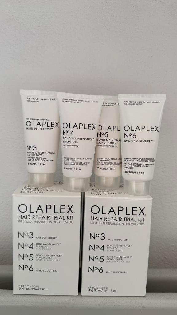 Olaplex Hair Repair Trial Kit (4x 30ml) - Nieuw in doos, Sieraden, Tassen en Uiterlijk, Uiterlijk | Haarverzorging, Nieuw, Haarverzorger of -hersteller