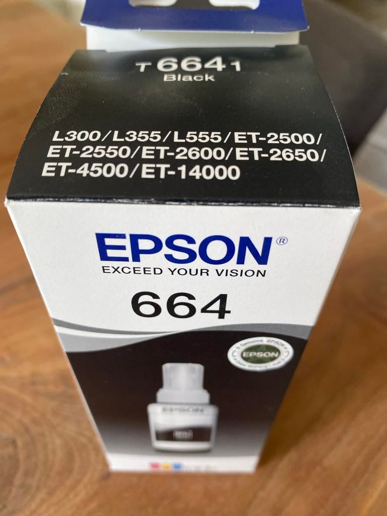 Epson 664 Zwarte Inkt Navulflesje (Half Vol), Ophalen, Gebruikt, Cartridge