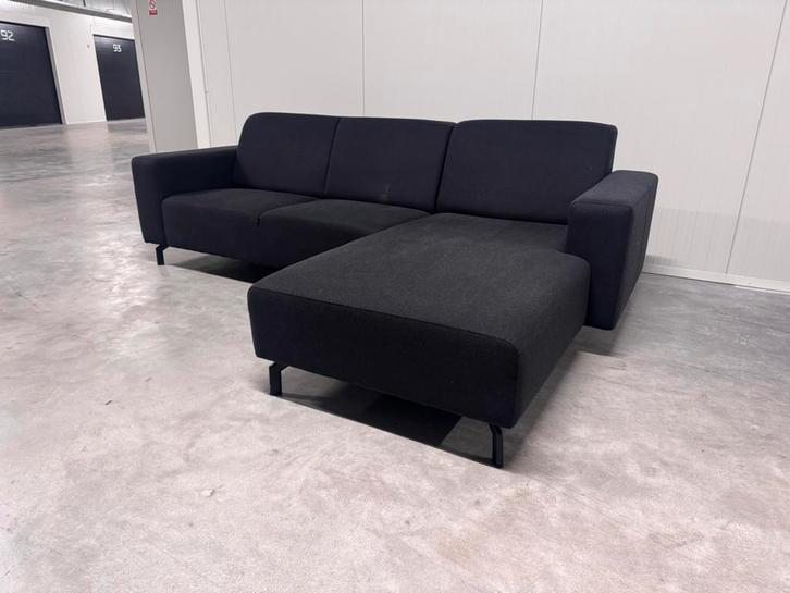 ZGAN Hoekbank Zwart / Antraciet Bank GRATIS BEZORGING, Huis en Inrichting, Banken | Bankstellen, Zo goed als nieuw, Hoekbank, Vierpersoons of meer