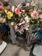 Vaas met mooie kunstbloemen, Ophalen, Overige kleuren, Minder dan 50 cm, Glas