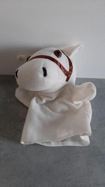 Ozosnel handpop pluche knuffel paard sinterklaas wit beschikbaar voor biedingen