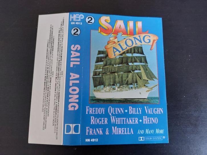 SAIL ALONG 2 (CASSETTEBANDJE), Cd's en Dvd's, Cassettebandjes, Zo goed als nieuw, Origineel, Verzamelalbums, 1 bandje, Ophalen of Verzenden