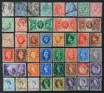 UK : 44 zegels Victoria Edward VII George V,VI, Elizabeth II, Ophalen of Verzenden, Gestempeld