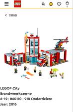 Lego Brandweer set 60110, Ophalen of Verzenden, Zo goed als nieuw, Complete set, Lego