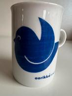 Vintage Fins Aarikka Birds Beker Mok Blauw Groen Vogel 70’s, Ophalen of Verzenden