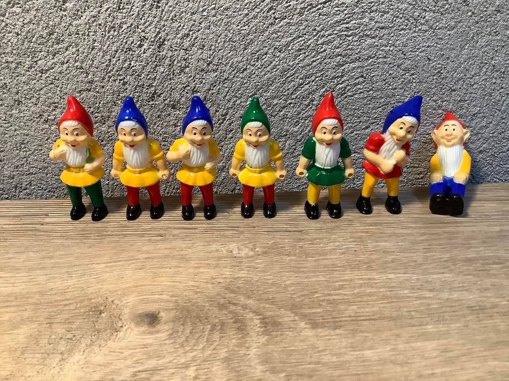 Vintage 7 dwergen, Verzamelen, Disney, Ophalen of Verzenden, Sneeuwwitje of Doornroosje, Gebruikt