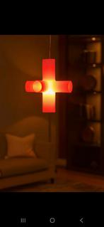 Crosslight vintage hanglamp merk Dark 12x wit 7x oranje, Ophalen, Kunststof, Zo goed als nieuw, Minder dan 50 cm