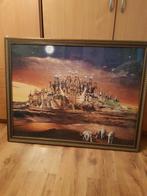 Te koop mooie ingelijste Mont Saint Michel, Ophalen, Meer dan 1500 stukjes