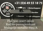 FIAT 500 Buitenspiegel Rechts Muisgrijs Metallic Compleet, Auto-onderdelen, Gebruikt, Ophalen of Verzenden