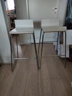 Ikea wit barkrukken, 2 krukken, Ophalen, Zo goed als nieuw