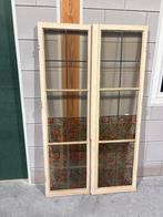 Glas-in-lood ramen, 110x190cm, Doe-het-zelf en Verbouw, Glas en Ramen, Gevelraam of Ruit, Gebruikt, Glas in lood, 80 tot 120 cm