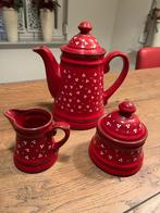 koffieservies 8 delig rood, Ophalen