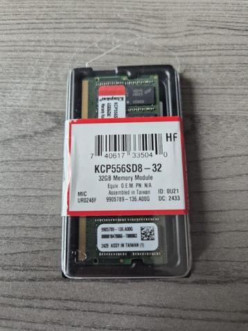 Kingston KCP556SD8-32 | 32GB | DDR5 aangeboden beschikbaar voor biedingen