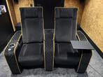 Luxe bioscoopstoel tweezits, Huis en Inrichting, Fauteuils, Ophalen, Zo goed als nieuw, Stof, 75 tot 100 cm