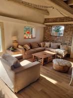 Grote bank en love seat, Ophalen, Gebruikt, Minder dan 10 m², Tapijt