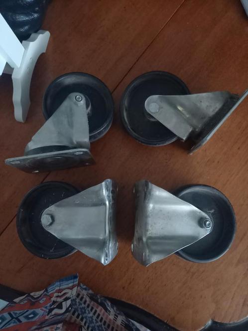 4 transportwielen zwenkwiel, Doe-het-zelf en Verbouw, Zwenkwielen, Gebruikt, Ophalen of Verzenden