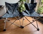 2x opvouwbare camping/vis stoelen Trail (groen), Ophalen of Verzenden, Gebruikt, Campingstoel