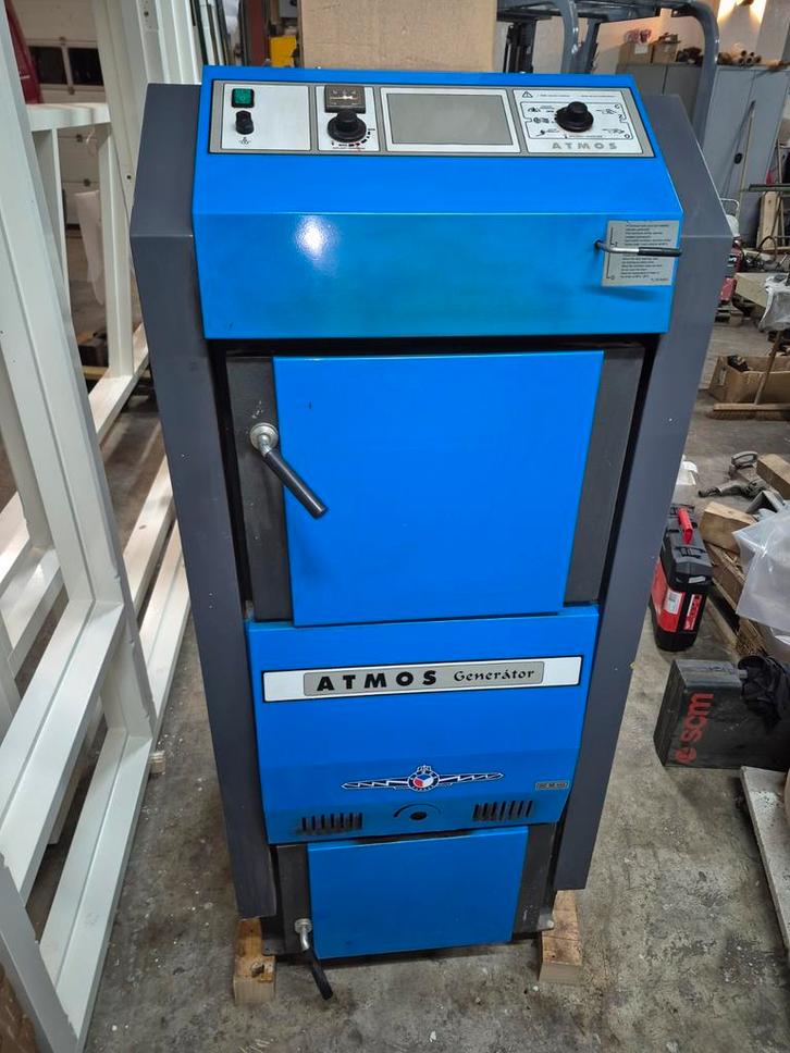 Atmos 50 kw 2019 compleet. 3x 1000 liter buffervaten, Doe-het-zelf en Verbouw, Verwarming en Radiatoren, 80 cm of meer, Ophalen