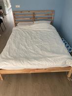 TARVA Bed 140X200, Huis en Inrichting, Ophalen, Bruin, Tweepersoons, 140 cm