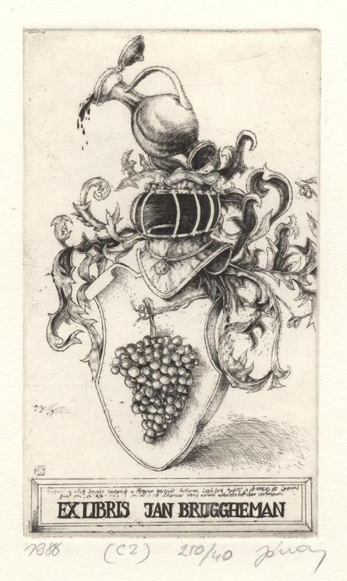 Ex Libris van diverse kunstenaars uit Hongarije, Antiek en Kunst, Kunst | Etsen en Gravures, Verzenden