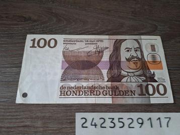 Zeldzaam biljet 100 gulden Michiel de Ruyter, 1970 beschikbaar voor biedingen