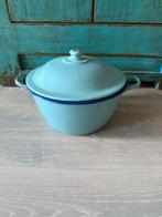 Brocante emaille pan, Huis en Inrichting, Keuken | Potten en Pannen, Ophalen of Verzenden, Gebruikt, Overige materialen