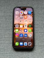 iPhone 15 Pro 256Gb + lederen Nomad hoesje, 256 GB, Zwart, 88 %, Ophalen of Verzenden