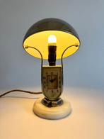 Vintage, art deco tafellamp met klok, Mofem, jaren 30, Ophalen of Verzenden