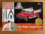 1:35 1/35 Italeri Fire Dept. Cargo Truck, Hobby en Vrije tijd, Modelbouw | Auto's en Voertuigen, Italeri, 1:32 tot 1:50, Ophalen of Verzenden