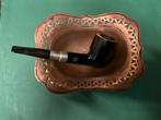 Antieke pijp met zilveren ornamenten en komfoor, Verzamelen, Rookartikelen, Aanstekers en Luciferdoosjes, Gebruikt, Pijp, Ophalen of Verzenden
