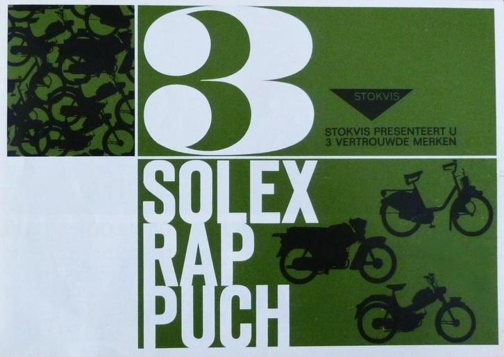 Folder SOLEX RAP PUCH 1963 Uitgave R.S. Stokvis & Zonen NV, Fietsen en Brommers, Handleidingen en Instructieboekjes, Zo goed als nieuw