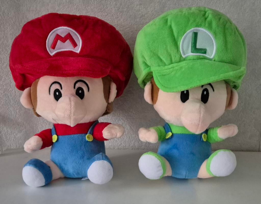Baby Mario & Luigi knuffel, Ophalen of Verzenden, Zo goed als nieuw