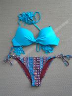 Fleurige bikini maat 34., Kleding | Dames, Badmode en Zwemkleding, H&M, Blauw, Nieuw, Ophalen of Verzenden