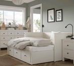 Hemnes Ikea Bed bank / tweepersoonsbed / eenpersoonsbed, Wit, Zo goed als nieuw, Hout, Ophalen