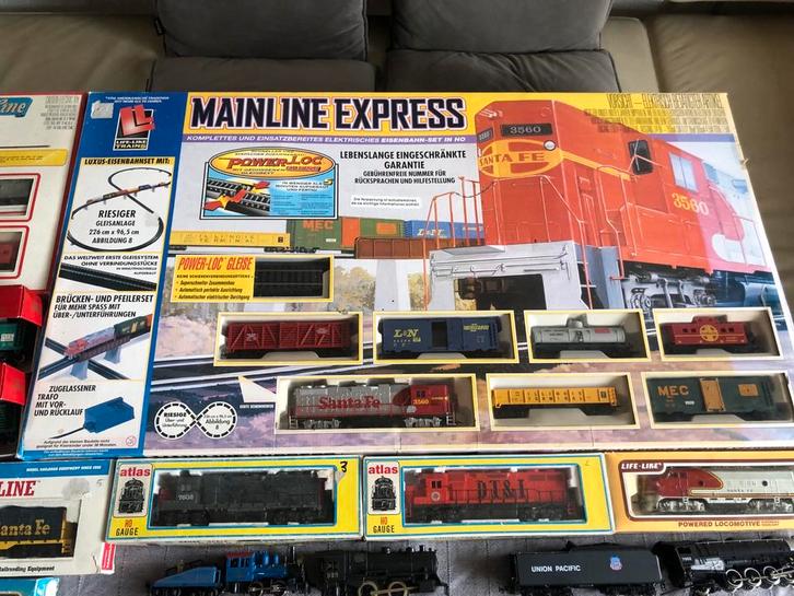 H0 Amerikaanse Treinen Diverse Merken, Hobby en Vrije tijd, Modeltreinen | H0, Zo goed als nieuw, Treinset, Gelijkstroom of Wisselstroom