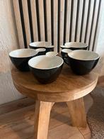 5 Unieke Soep/Theekoppen met Lepelhouder, Huis en Inrichting, Keuken | Servies, Keramiek, Ophalen of Verzenden, Zo goed als nieuw