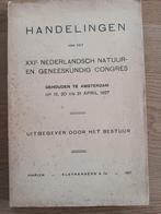 XXIe Nederlandsch Natuur-en Geneeskundig Congres 1927, Ophalen of Verzenden, Natuurwetenschap